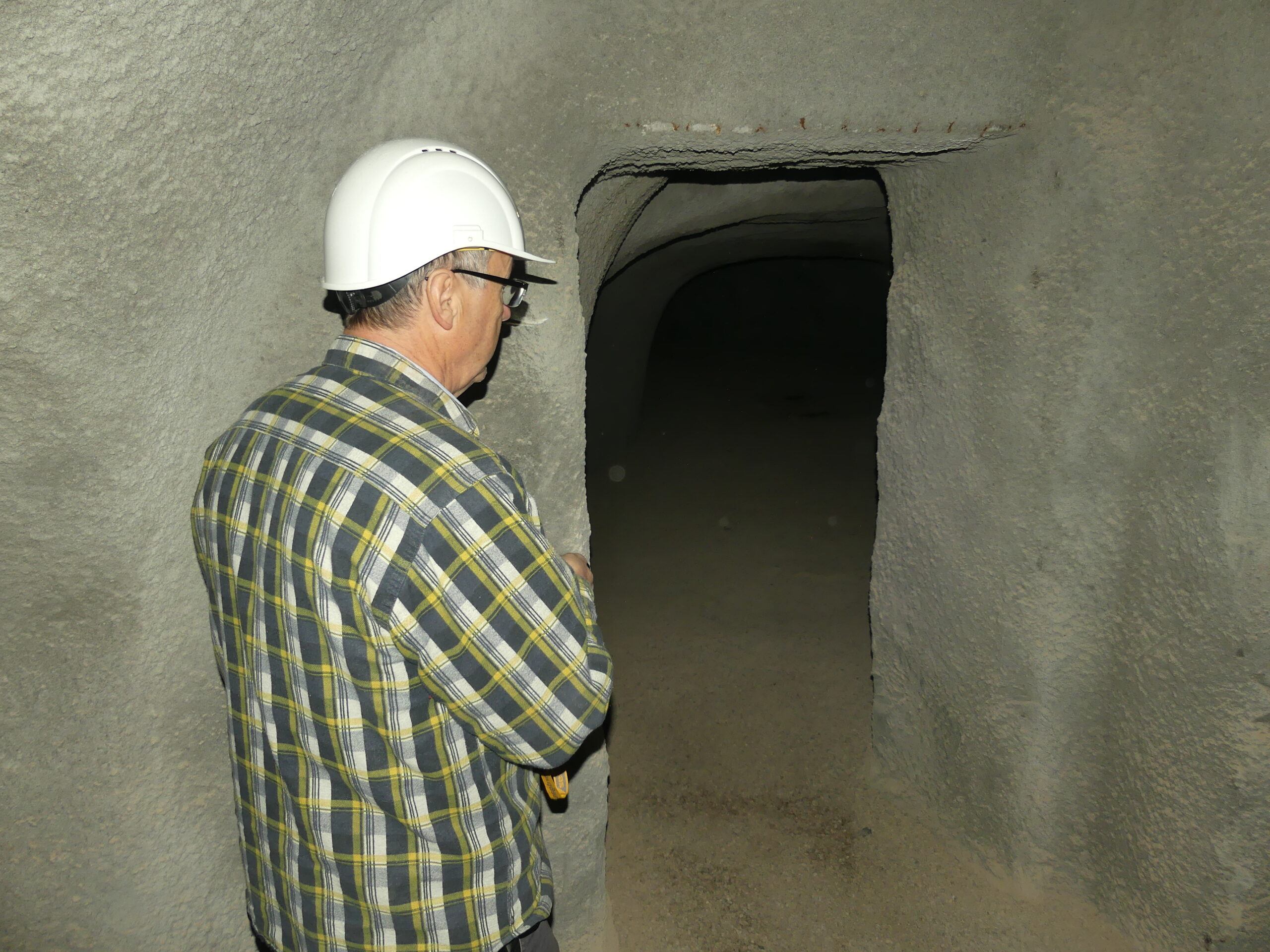 Bergwerksführer in der Mine Bamberg Felsenkeller Besichtigung