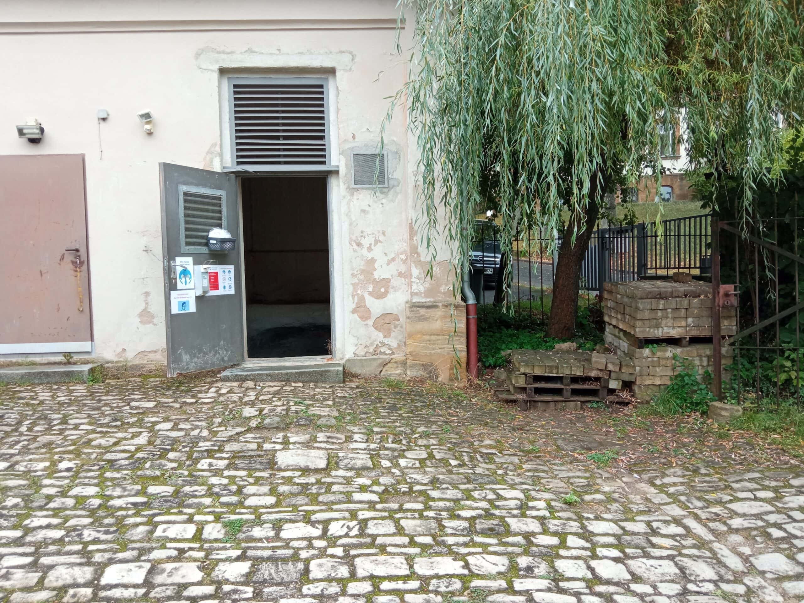 Bamberg Felsenkeller Zugang oberirdisch